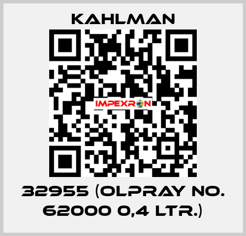 32955 (Olpray No. 62000 0,4 ltr.) Kahlman