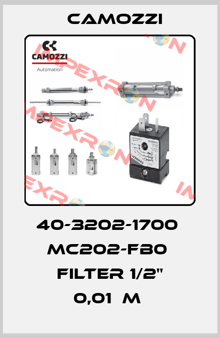 40-3202-1700  MC202-FB0  FILTER 1/2" 0,01µM  Camozzi