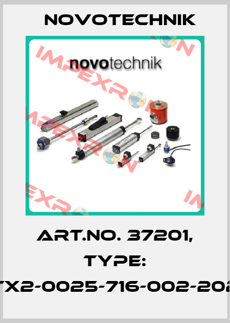 Art.No. 37201, Type: TX2-0025-716-002-202 Novotechnik