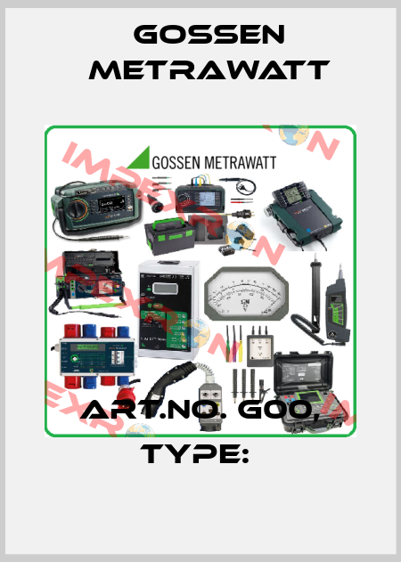 Art.No. G00, Type:  Gossen Metrawatt