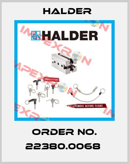 Order No. 22380.0068  Halder