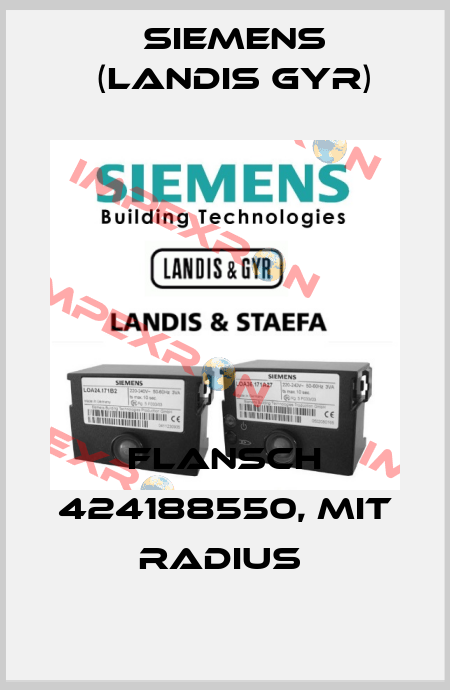 Flansch 424188550, mit Radius  Siemens (Landis Gyr)