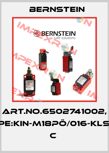 Art.No.6502741002, Type:KIN-M18PÖ/016-KLS12E         C  Bernstein