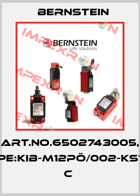 Art.No.6502743005, Type:KIB-M12PÖ/002-KS12V          C  Bernstein