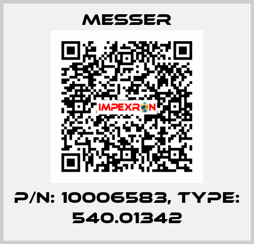 P/N: 10006583, Type: 540.01342 Messer