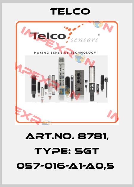 Art.No. 8781, Type: SGT 057-016-A1-A0,5  Telco