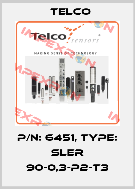 p/n: 6451, Type: SLER 90-0,3-P2-T3 Telco