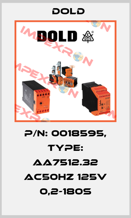 p/n: 0018595, Type: AA7512.32 AC50HZ 125V 0,2-180S Dold