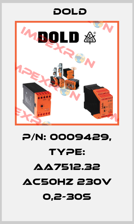 p/n: 0009429, Type: AA7512.32 AC50HZ 230V 0,2-30S Dold