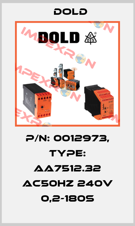 p/n: 0012973, Type: AA7512.32 AC50HZ 240V 0,2-180S Dold