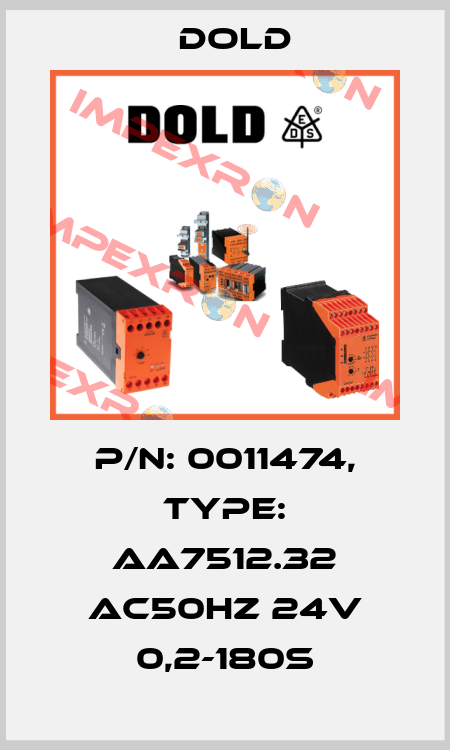 p/n: 0011474, Type: AA7512.32 AC50HZ 24V 0,2-180S Dold