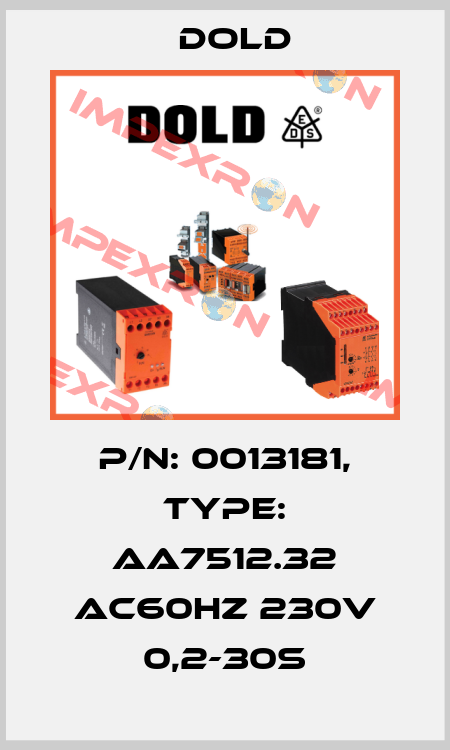 p/n: 0013181, Type: AA7512.32 AC60HZ 230V 0,2-30S Dold
