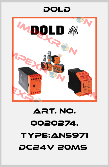 Art. No. 0020274, Type:AN5971 DC24V 20MS  Dold