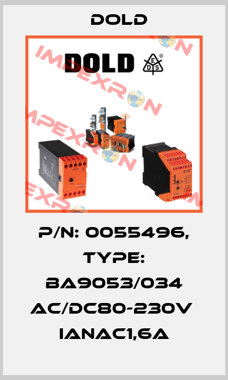 p/n: 0055496, Type: BA9053/034 AC/DC80-230V  IanAC1,6A Dold
