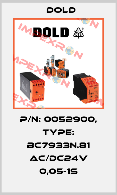 p/n: 0052900, Type: BC7933N.81 AC/DC24V 0,05-1S Dold