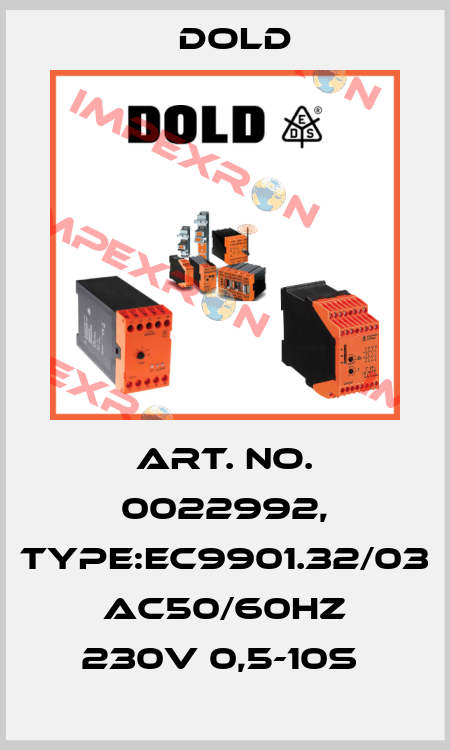 Art. No. 0022992, Type:EC9901.32/03 AC50/60HZ 230V 0,5-10S  Dold