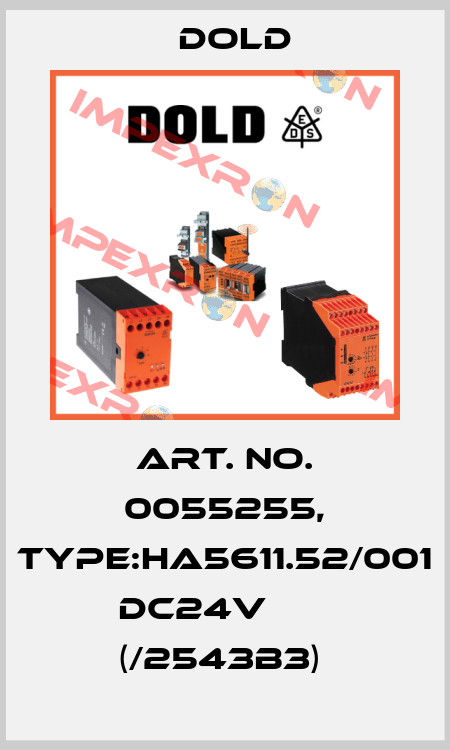 Art. No. 0055255, Type:HA5611.52/001 DC24V       (/2543B3)  Dold