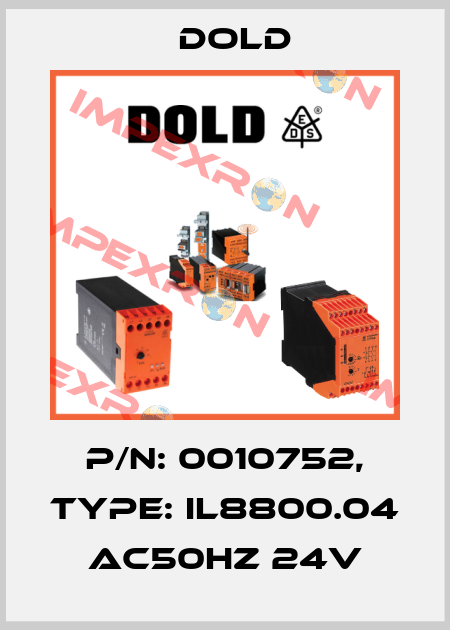 p/n: 0010752, Type: IL8800.04 AC50HZ 24V Dold