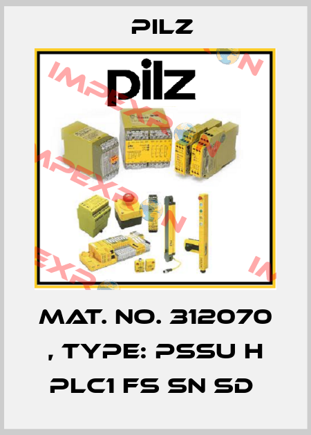 Mat. No. 312070 , Type: PSSu H PLC1 FS SN SD  Pilz