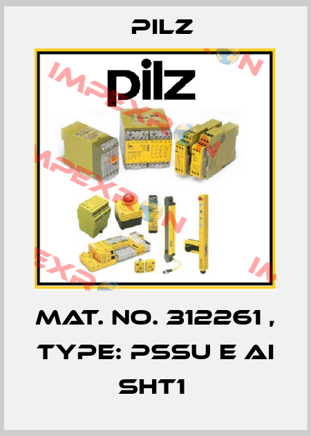 Mat. No. 312261 , Type: PSSu E AI SHT1  Pilz