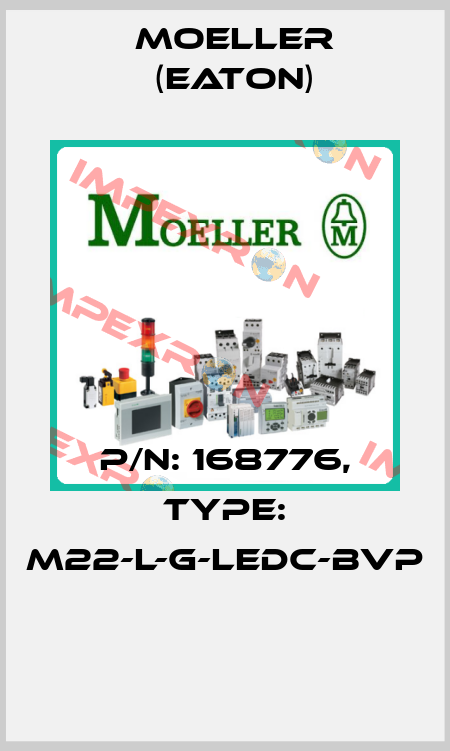 P/N: 168776, Type: M22-L-G-LEDC-BVP  Moeller (Eaton)