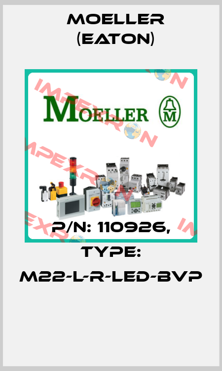 P/N: 110926, Type: M22-L-R-LED-BVP  Moeller (Eaton)