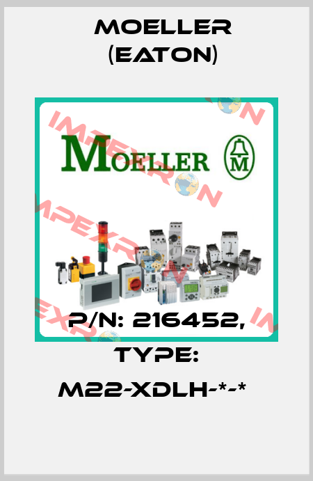 P/N: 216452, Type: M22-XDLH-*-*  Moeller (Eaton)