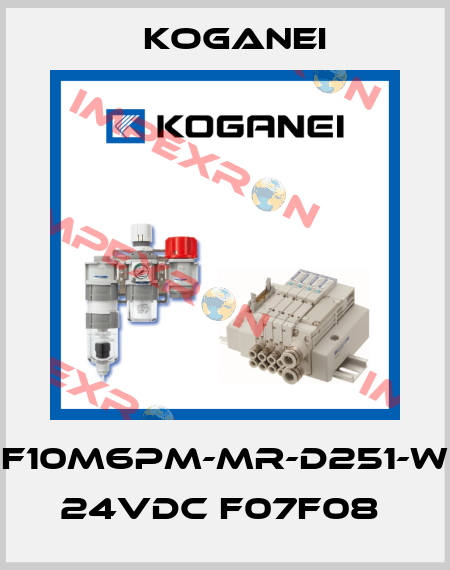 F10M6PM-MR-D251-W 24VDC F07F08  Koganei