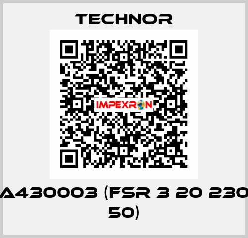 A430003 (FSR 3 20 230 50) TECHNOR