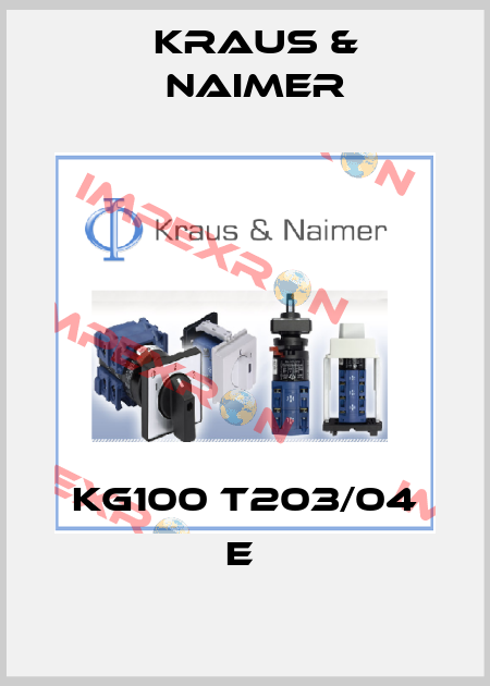 KG100 T203/04 E  Kraus & Naimer