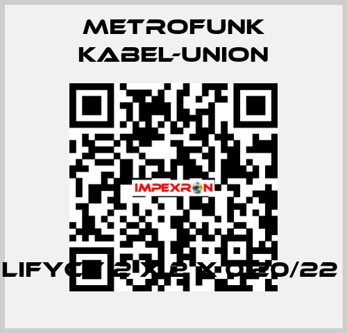 LifYCY 2 x 2 x 0,20/22  METROFUNK KABEL-UNION