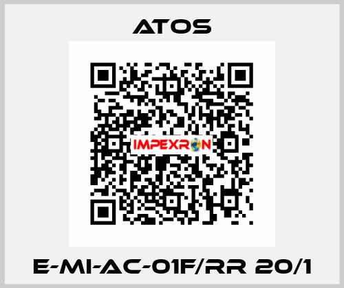 E-MI-AC-01F/RR 20/1 Atos