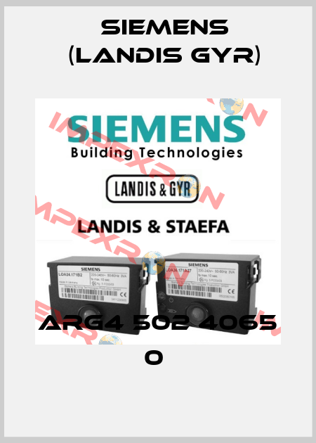 ARG4 502 4065 0  Siemens (Landis Gyr)