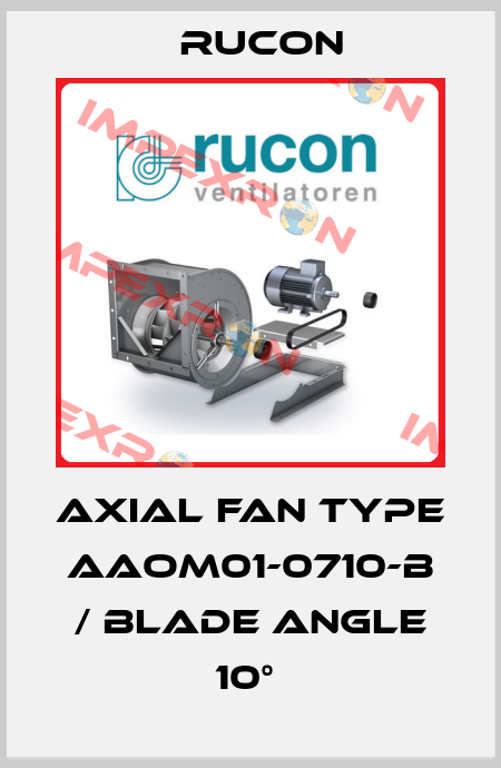 AXIAL FAN TYPE AAOM01-0710-B / BLADE ANGLE 10°  Rucon