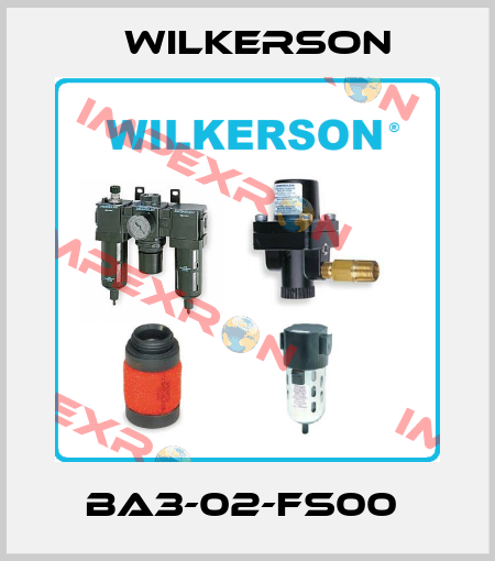 BA3-02-FS00  Wilkerson