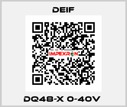 DQ48-X 0-40V  Deif