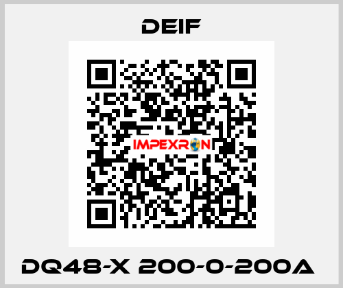 DQ48-X 200-0-200A  Deif