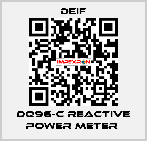 DQ96-C REACTIVE POWER METER  Deif