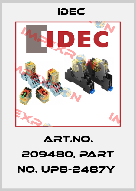 Art.No. 209480, Part No. UP8-2487Y  Idec