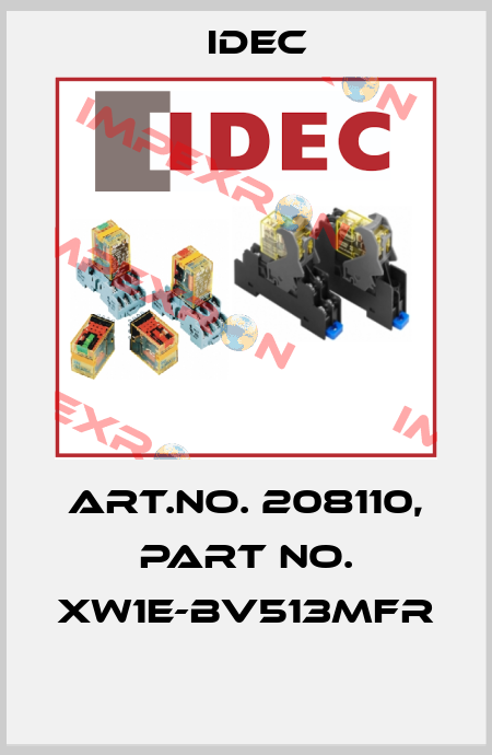 Art.No. 208110, Part No. XW1E-BV513MFR  Idec