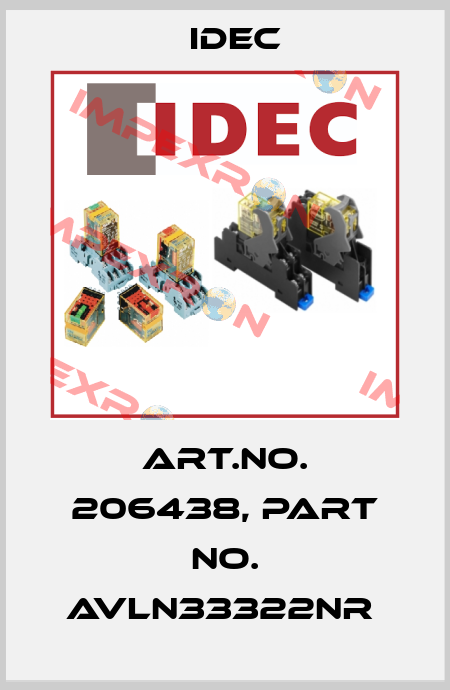 Art.No. 206438, Part No. AVLN33322NR  Idec