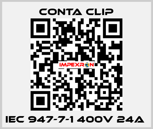 IEC 947-7-1 400V 24A  Conta Clip