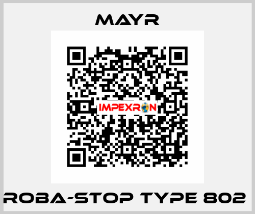 ROBA-stop Type 802  Mayr