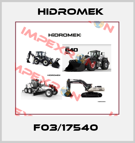 F03/17540  Hidromek