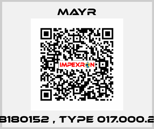 8180152 , type 017.000.2 Mayr