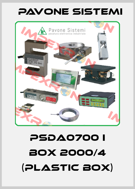 PSDA0700 I BOX 2000/4 (plastic box) PAVONE SISTEMI