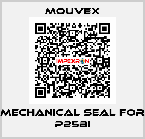 Mechanical seal for P25BI MOUVEX