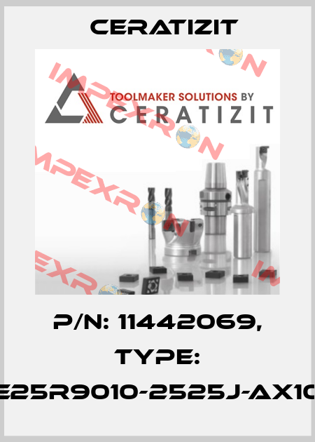 P/N: 11442069, Type: E25R9010-2525J-AX10 Ceratizit