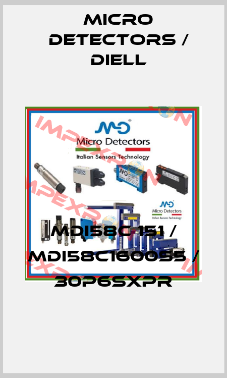MDI58C 151 / MDI58C1600S5 / 30P6SXPR
 Micro Detectors / Diell
