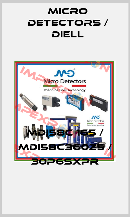 MDI58C 165 / MDI58C360Z5 / 30P6SXPR
 Micro Detectors / Diell